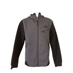 The North Face Thermal 3D Full Zip Hooded Jacket Mens Size Small Gray & Black